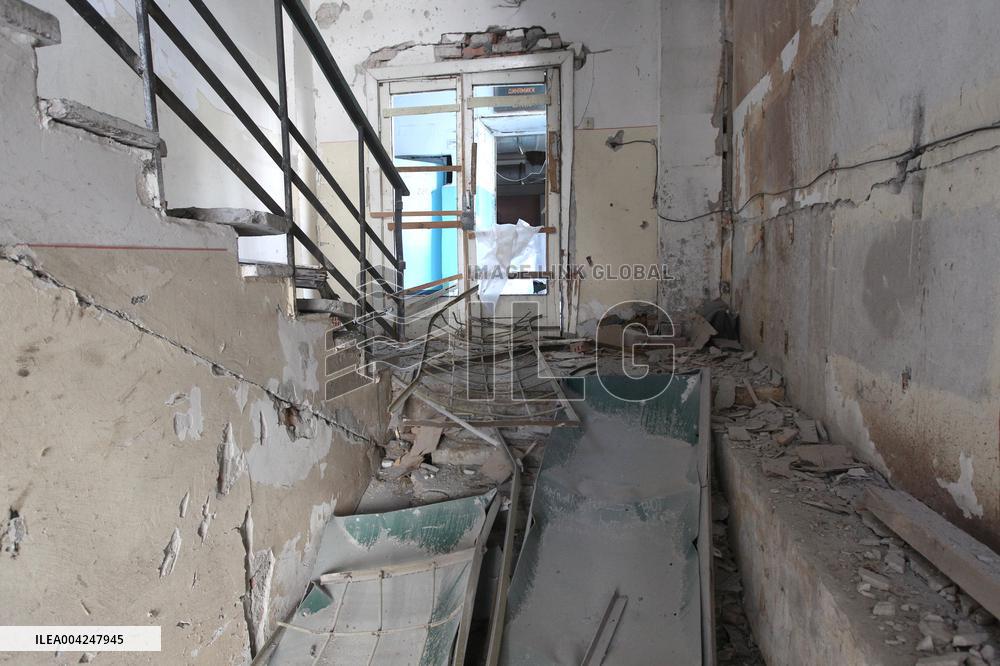 Aftermath of Russian drone strike on Dnipro