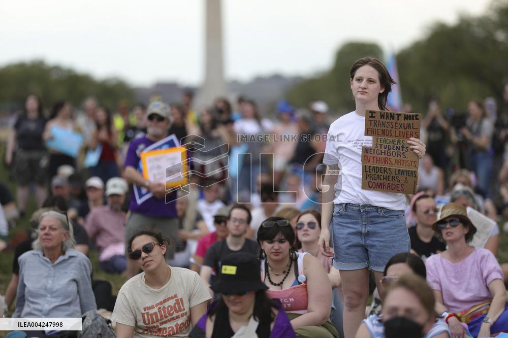 Trans Day of Visibility Rally Near US Capitol