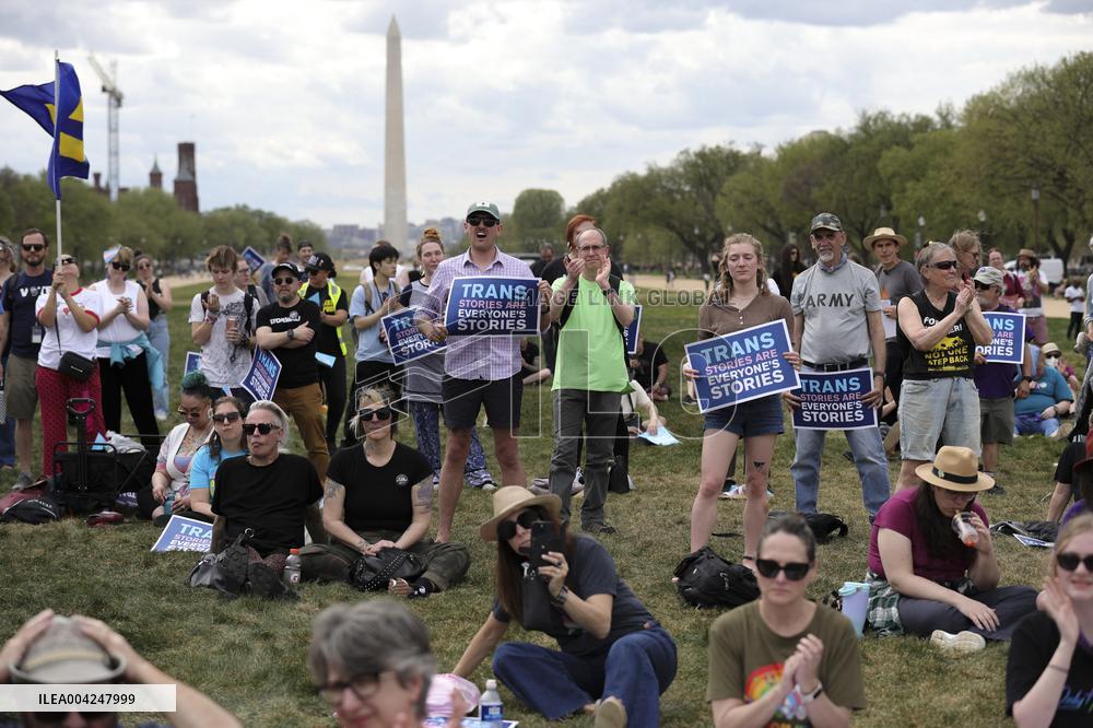 Trans Day of Visibility Rally Near US Capitol