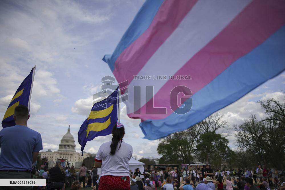 Trans Day of Visibility Rally Near US Capitol