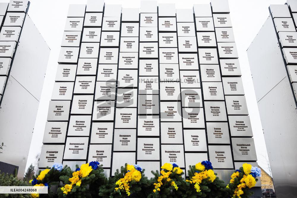 Volodymyr Zelensky and First Lady Commemorate Buchas Liberation Anniversary - Bucha