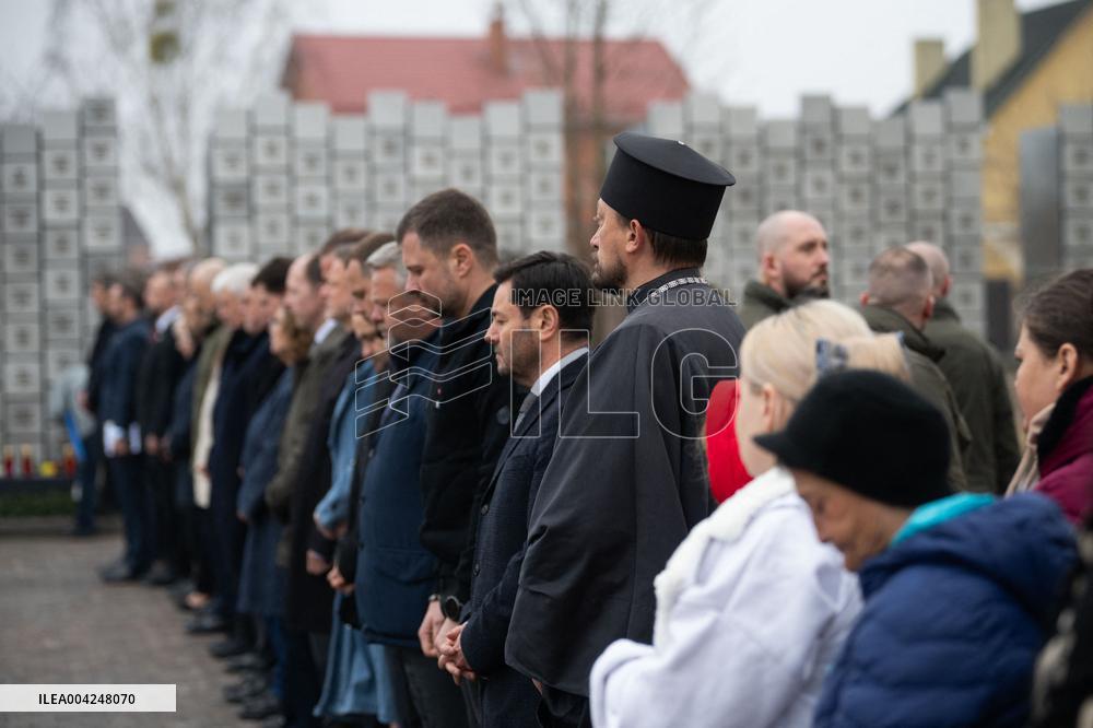 Volodymyr Zelensky and First Lady Commemorate Buchas Liberation Anniversary - Bucha