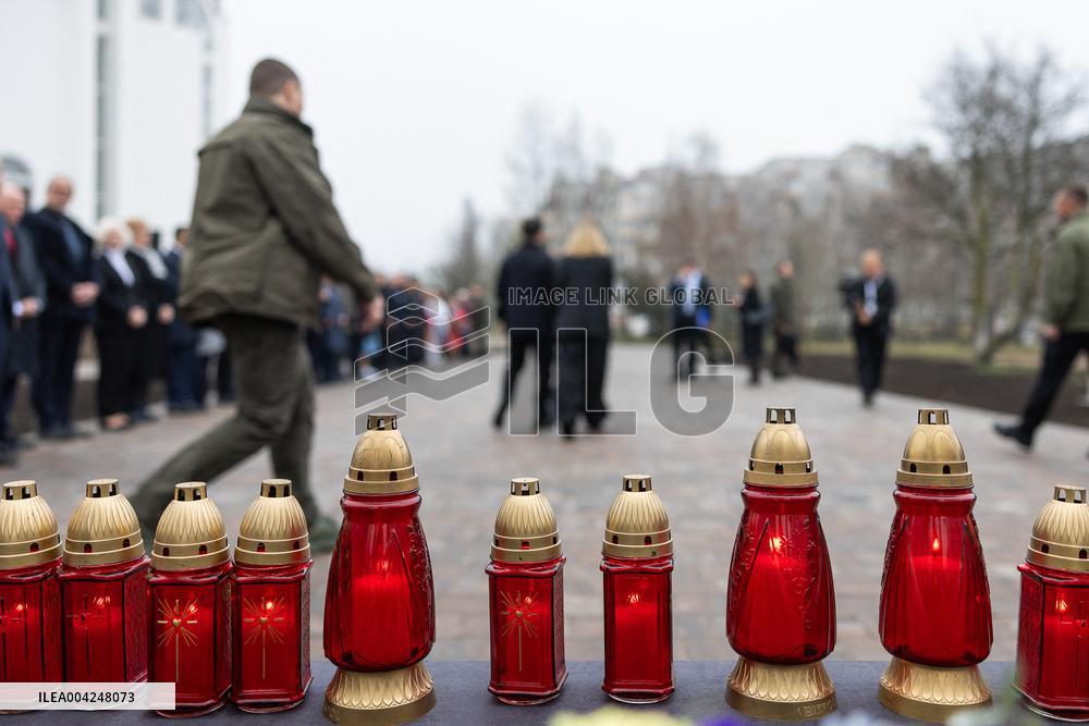 Volodymyr Zelensky and First Lady Commemorate Buchas Liberation Anniversary - Bucha