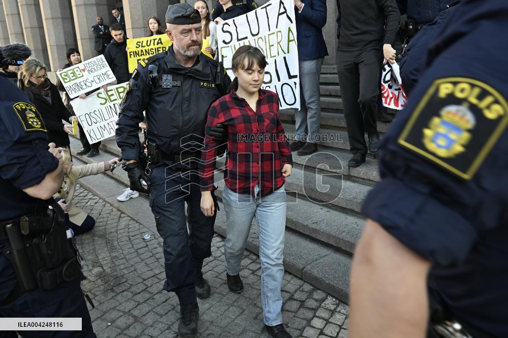 SWEDEN THUNBERG POLICE