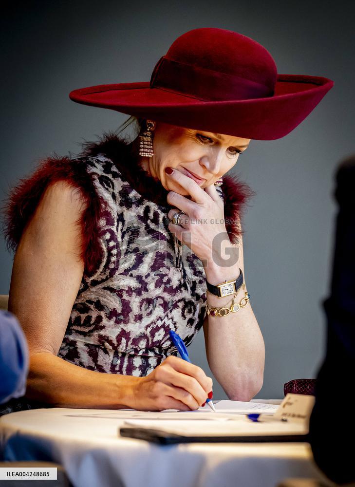 Queen Maxima At Netspar Pension And Science Anniversary Congress - The Hague