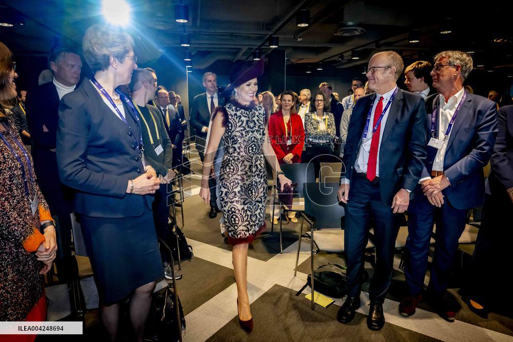 Queen Maxima At Netspar Pension And Science Anniversary Congress - The Hague