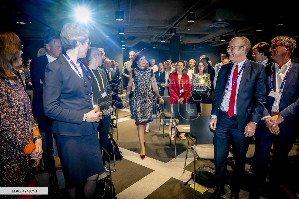 Queen Maxima At Netspar Pension And Science Anniversary Congress - The Hague