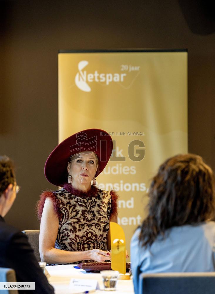 Queen Maxima At Netspar Pension And Science Anniversary Congress - The Hague