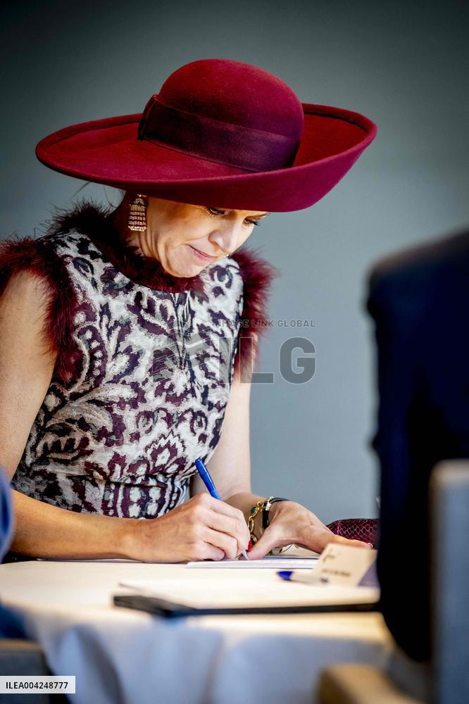 Queen Maxima At Netspar Pension And Science Anniversary Congress - The Hague