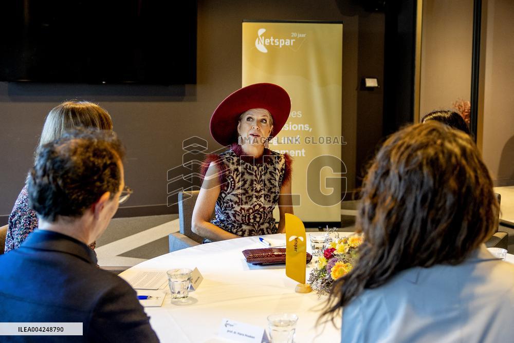 Queen Maxima At Netspar Pension And Science Anniversary Congress - The Hague