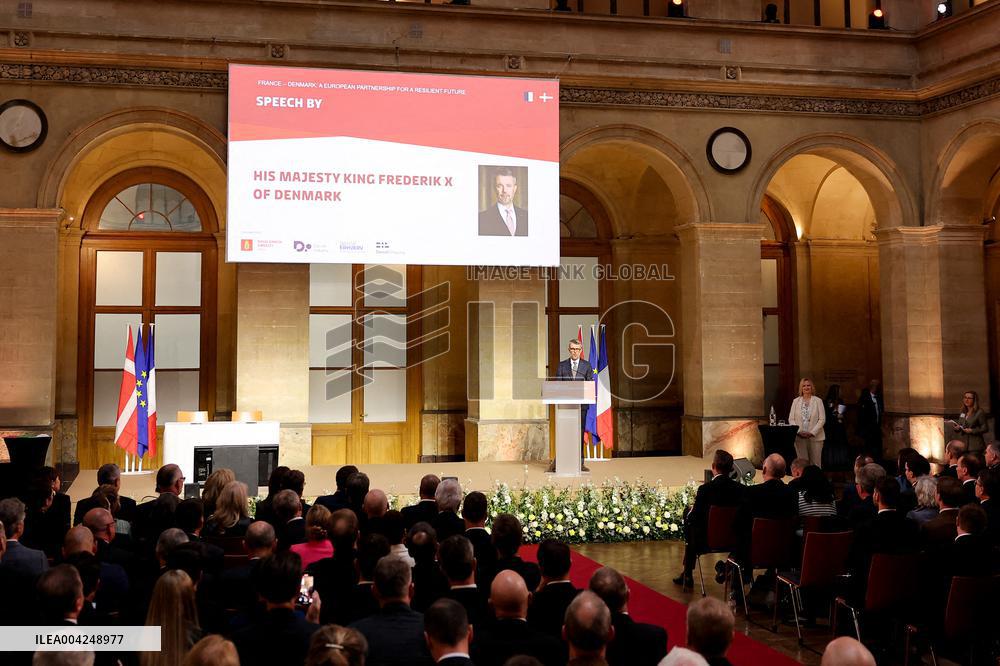 Inauguration of the Franco-Danish Economic Forum - Paris