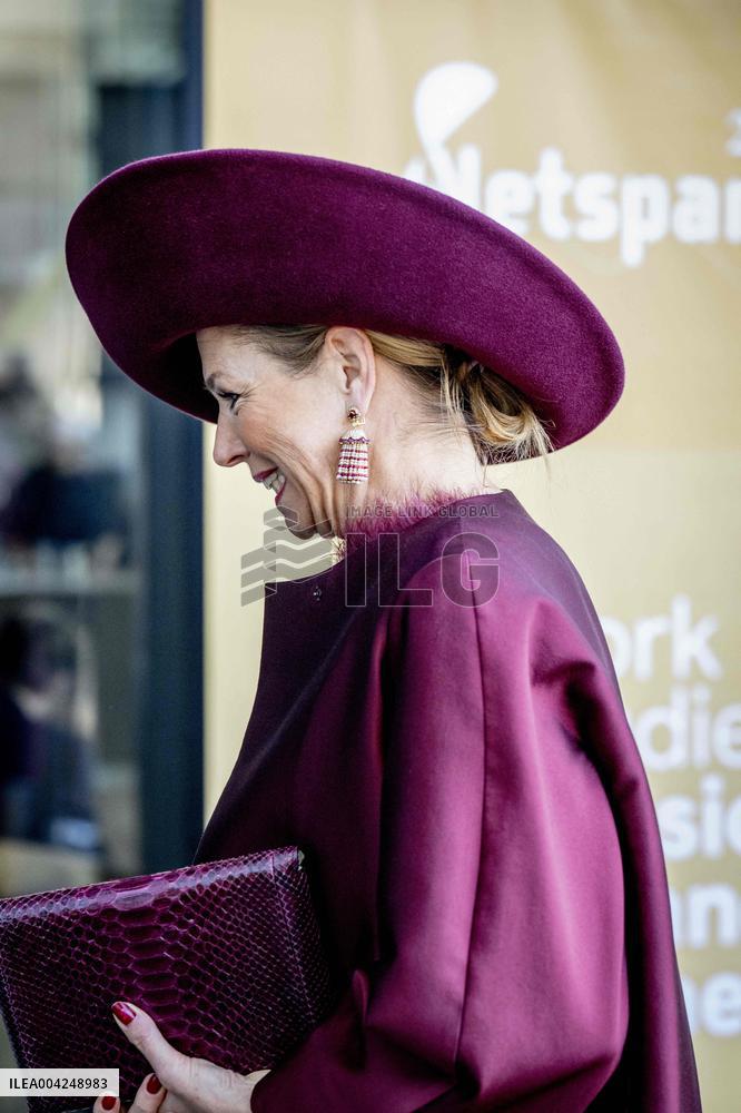 Queen Maxima At Netspar Pension And Science Anniversary Congress - The Hague