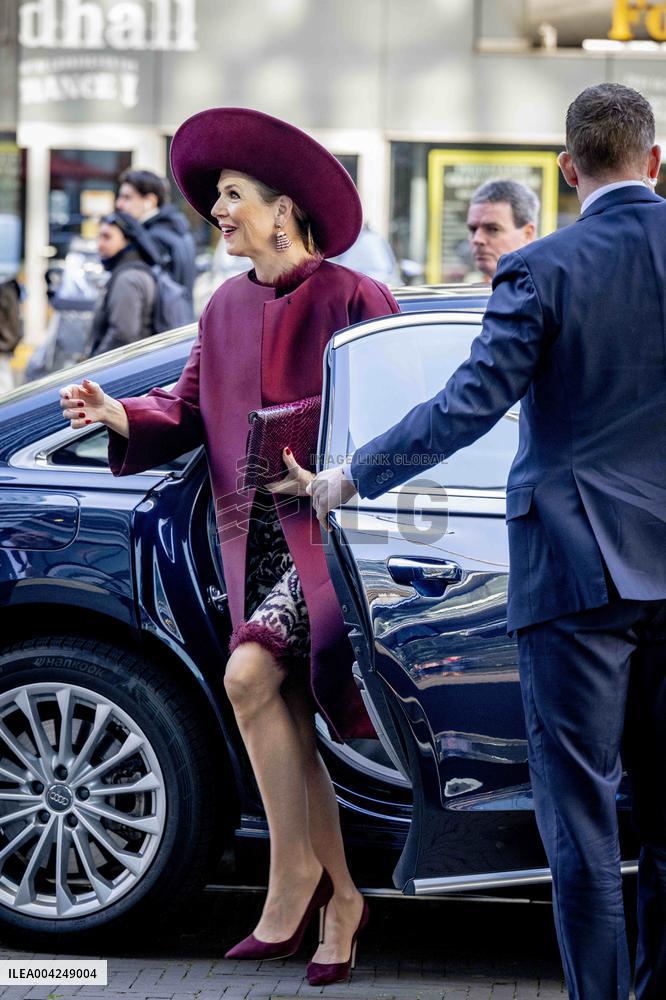 Queen Maxima At Netspar Pension And Science Anniversary Congress - The Hague