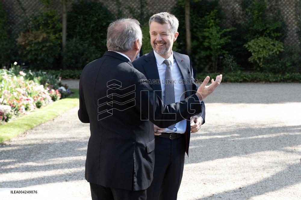 King Of Denmark Received By Francois Bayrou - Paris