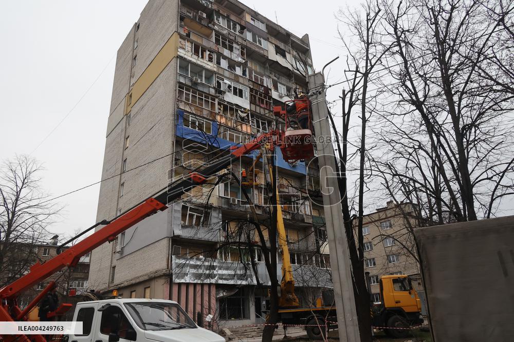 Kharkiv deals with consequences of overnight Russian drone strike