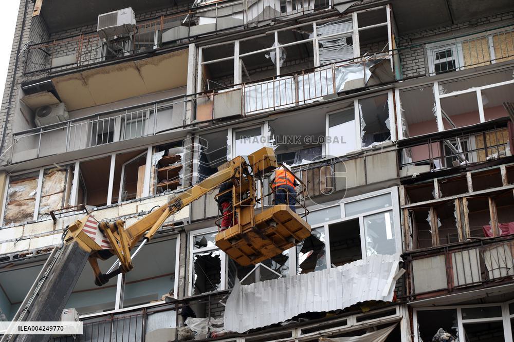 Kharkiv deals with consequences of overnight Russian drone strike