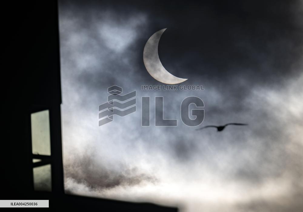 SOLAR ECLIPSE NUUK GREENLAND