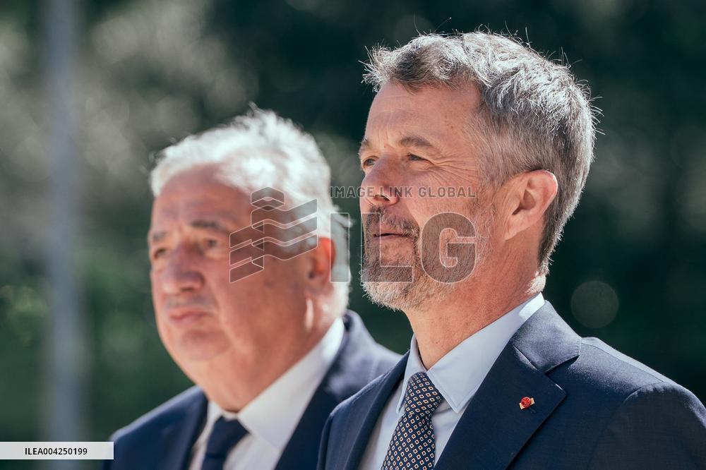 King Frederik X of Denmark At The French Senat - Paris AJ