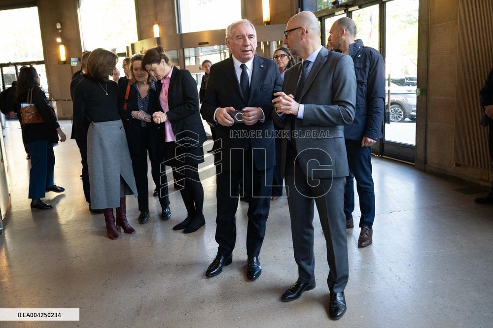 PM Bayrou At EESC Plenary Session - Paris