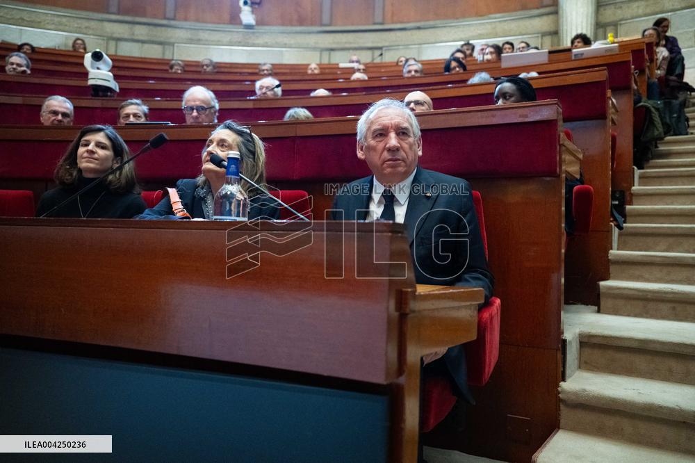 PM Bayrou At EESC Plenary Session - Paris