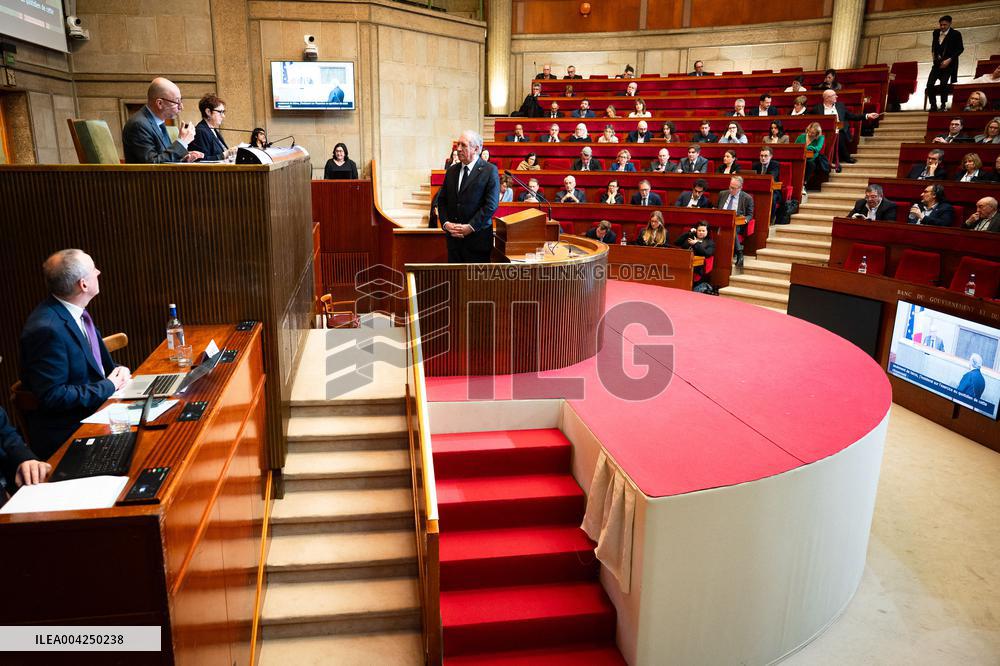 PM Bayrou At EESC Plenary Session - Paris