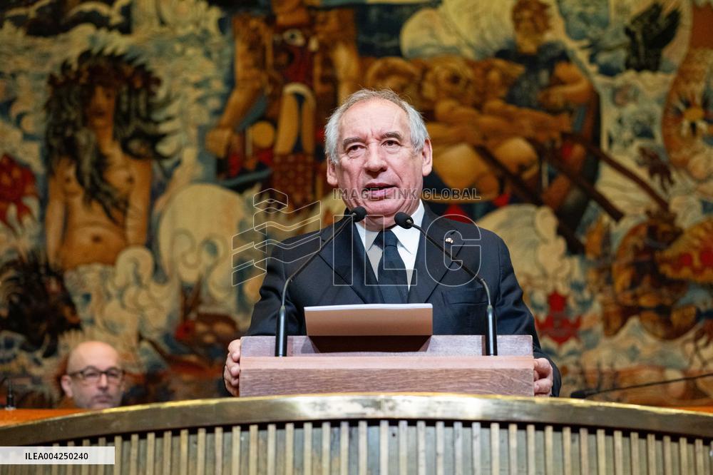 PM Bayrou At EESC Plenary Session - Paris