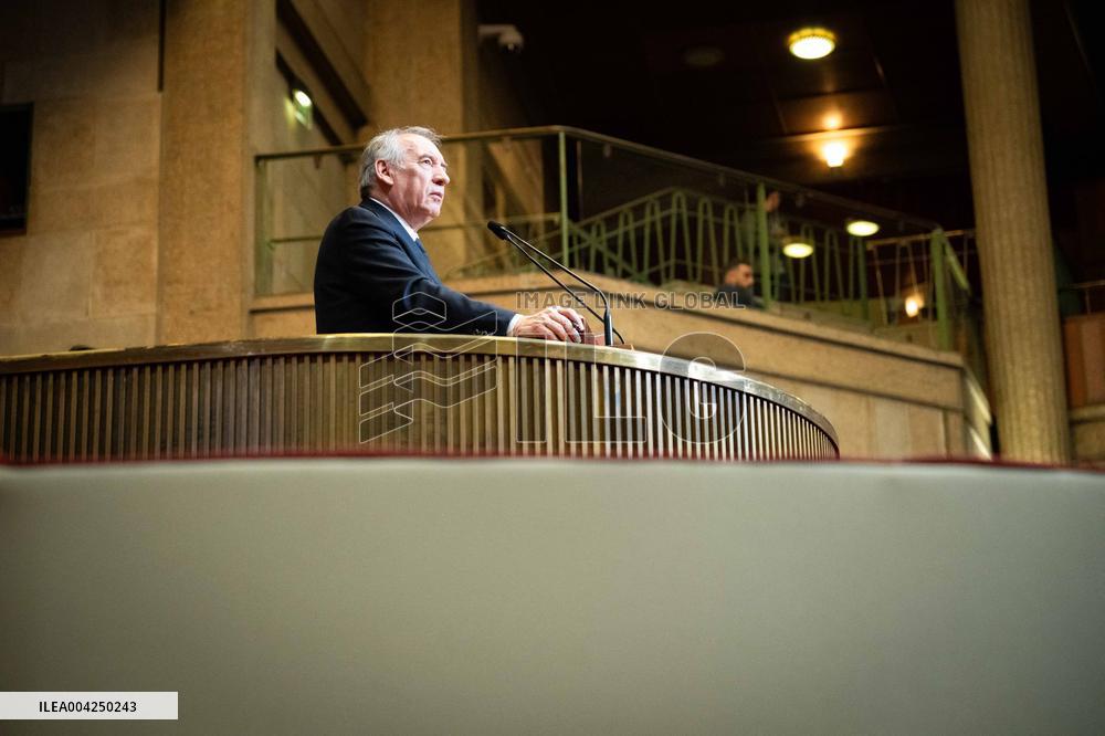 PM Bayrou At EESC Plenary Session - Paris