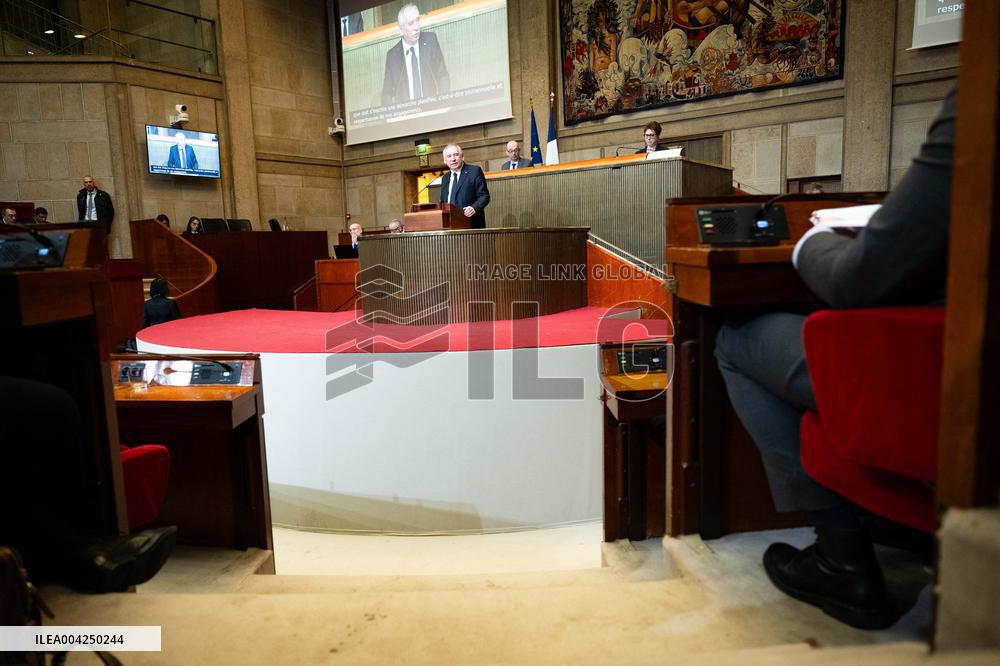 PM Bayrou At EESC Plenary Session - Paris