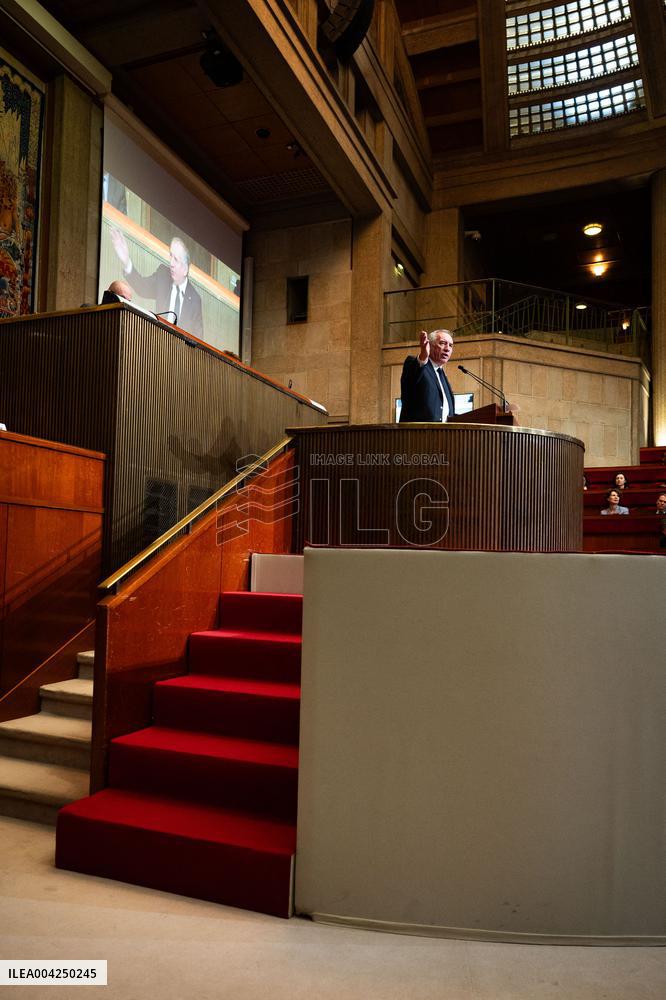 PM Bayrou At EESC Plenary Session - Paris