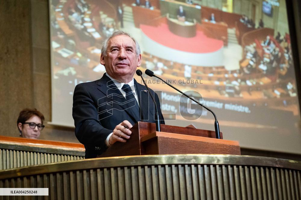 PM Bayrou At EESC Plenary Session - Paris