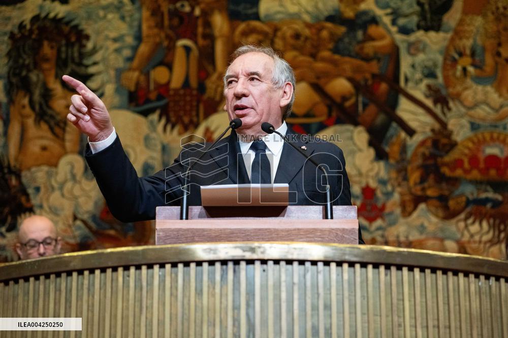 PM Bayrou At EESC Plenary Session - Paris