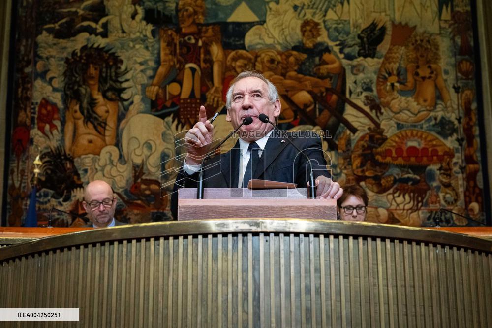 PM Bayrou At EESC Plenary Session - Paris