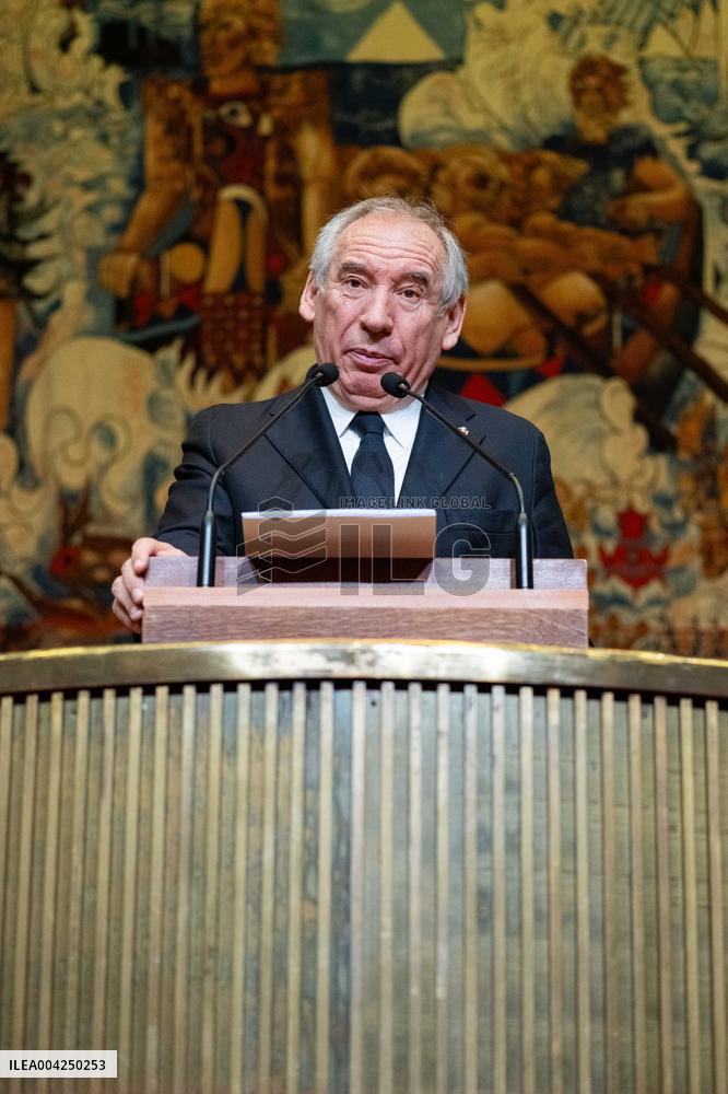 PM Bayrou At EESC Plenary Session - Paris