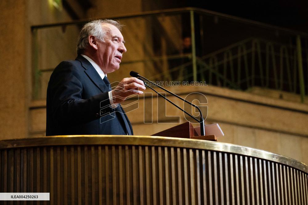 PM Bayrou At EESC Plenary Session - Paris