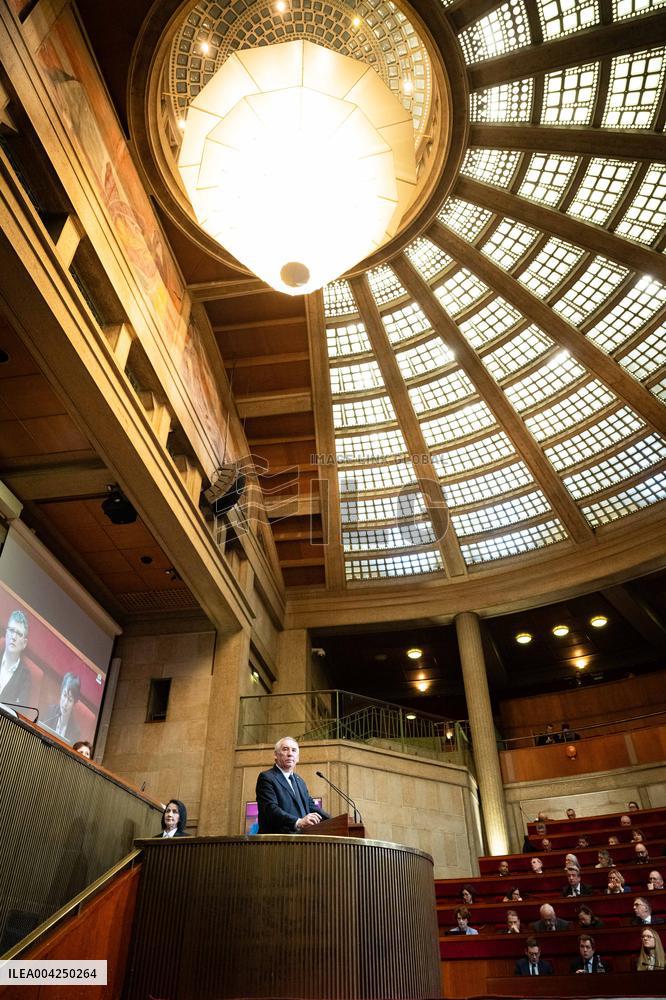 PM Bayrou At EESC Plenary Session - Paris