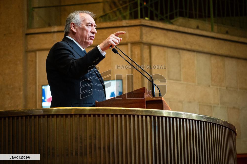 PM Bayrou At EESC Plenary Session - Paris