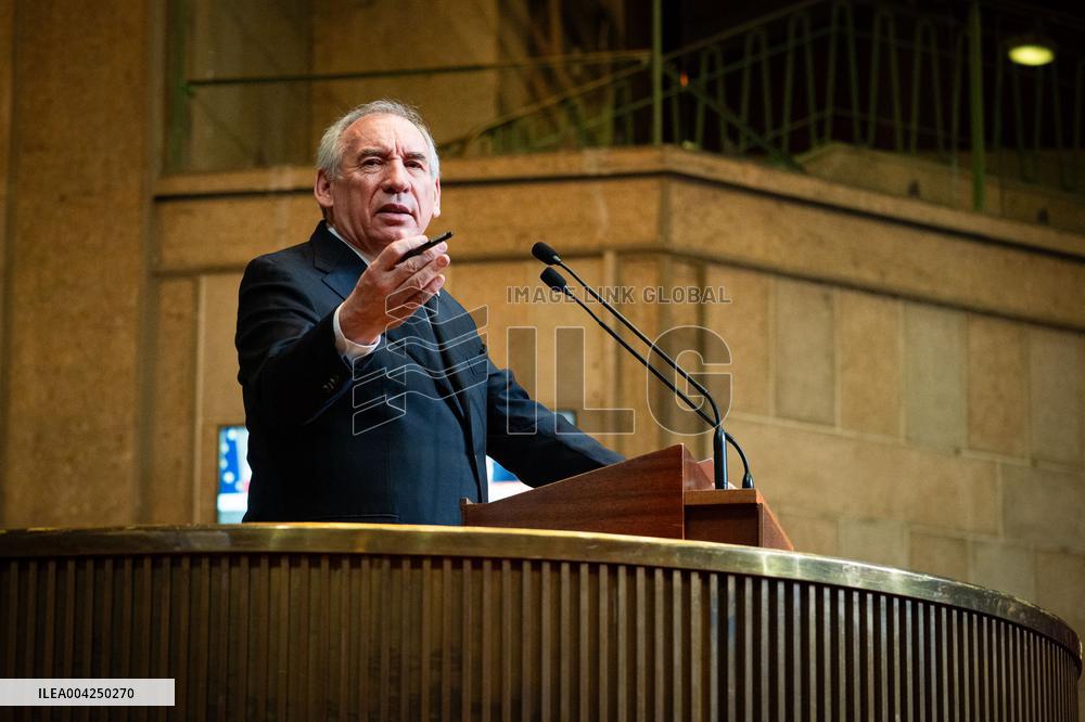 PM Bayrou At EESC Plenary Session - Paris