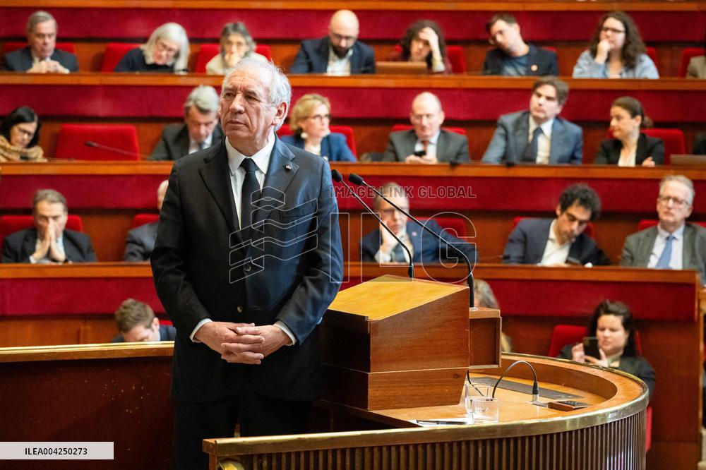 PM Bayrou At EESC Plenary Session - Paris