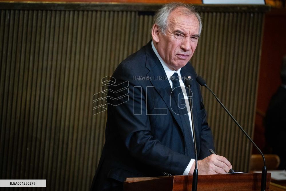 PM Bayrou At EESC Plenary Session - Paris