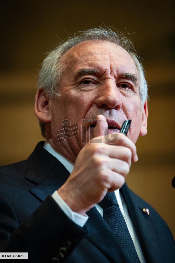 PM Bayrou At EESC Plenary Session - Paris