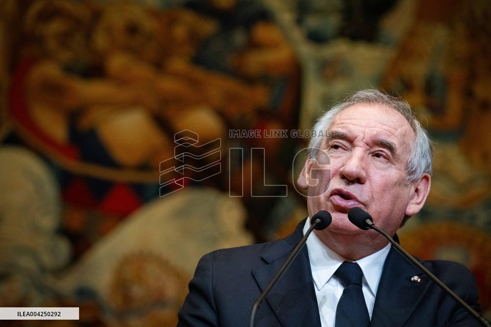 PM Bayrou At EESC Plenary Session - Paris
