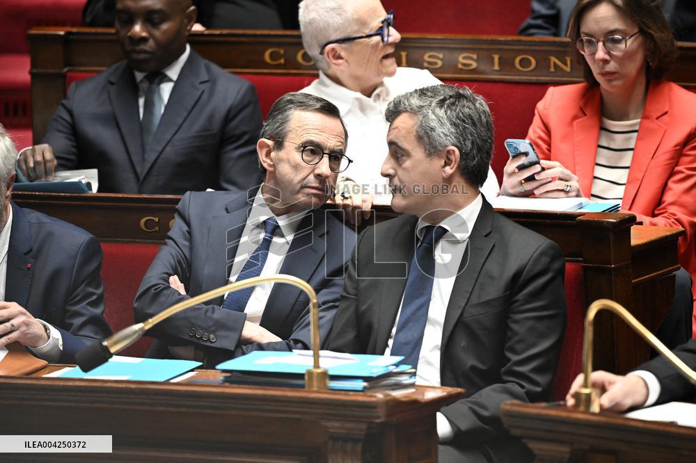 Questions to the government at the National Assembly - Paris