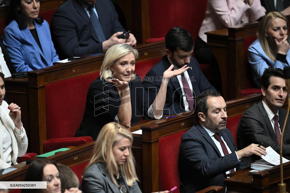 Questions to the government at the National Assembly - Paris