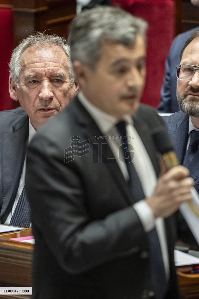 Questions to the government at the National Assembly - Paris