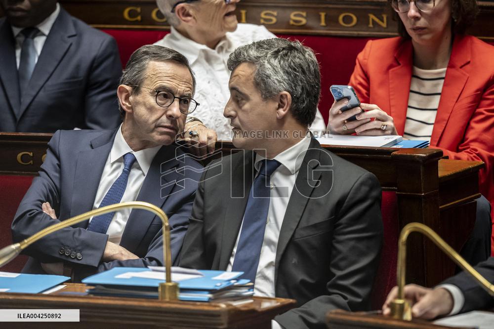 Questions to the government at the National Assembly - Paris