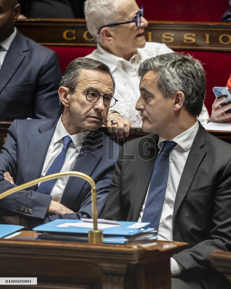 Questions to the government at the National Assembly - Paris