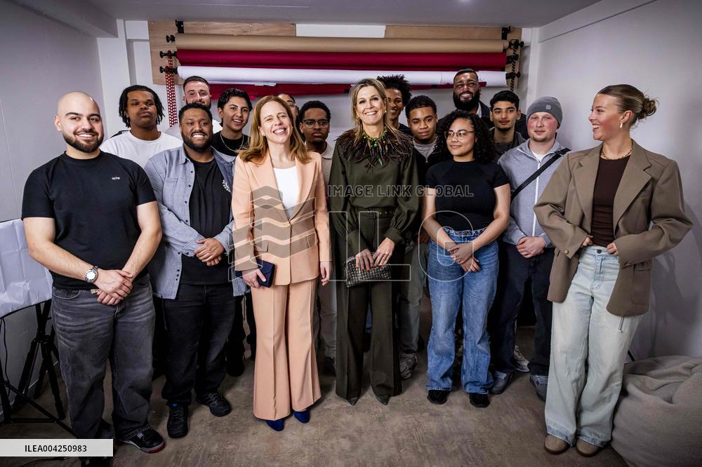 Queen Maxima Visits Youth Organization Quardin - Rotterdam