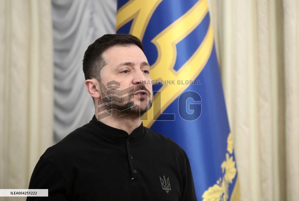 Joint briefing of Volodymyr Zelenskyy and Annalena Baerbock in Kyiv