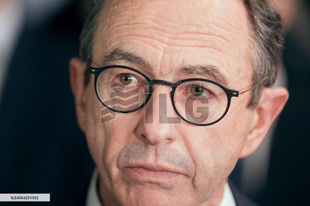 Bruno Retailleau meeting for the presidency of the Les Republicans group - Paris AJ