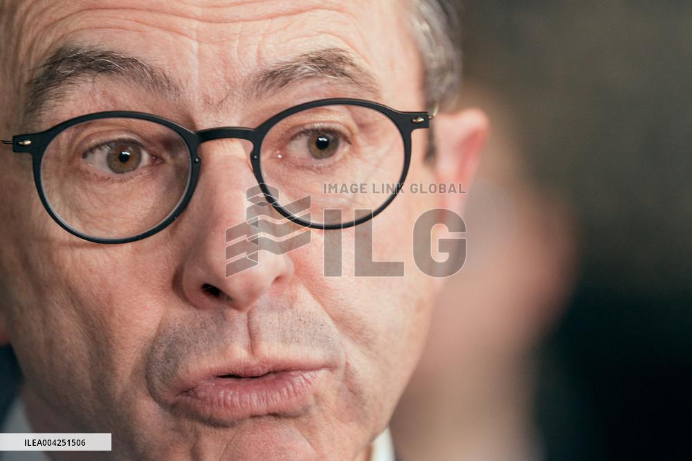 Bruno Retailleau meeting for the presidency of the Les Republicans group - Paris AJ